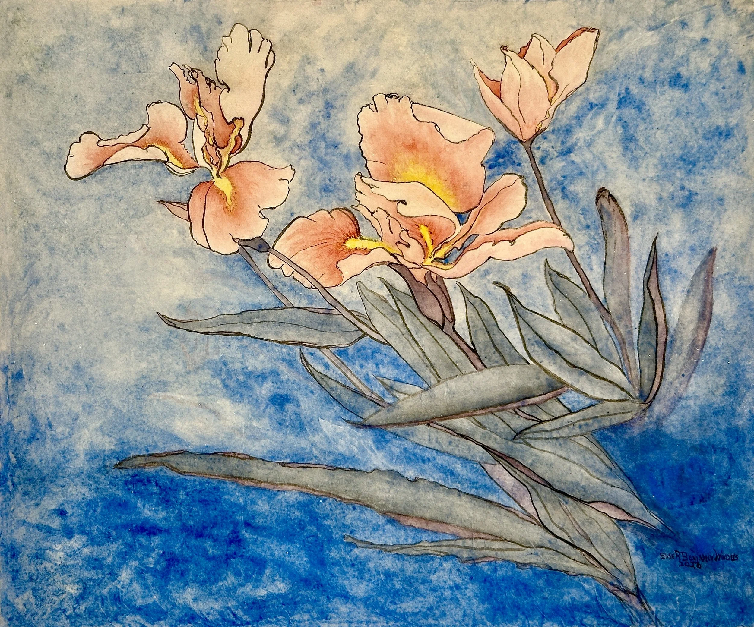 Gong Bi Chinese Water Color Paintings