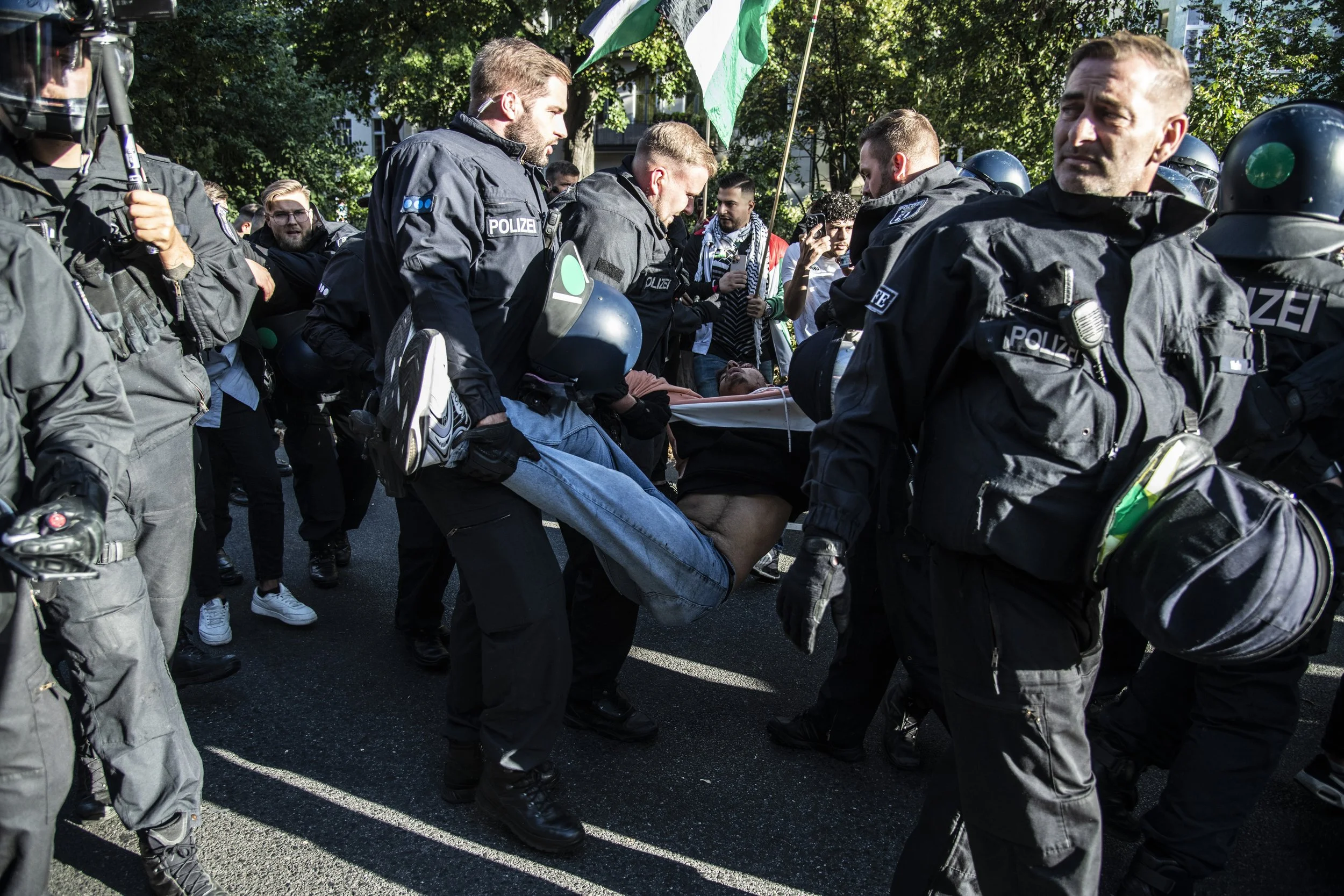 Polizeigewalt Demo Berlin 14.09.2024