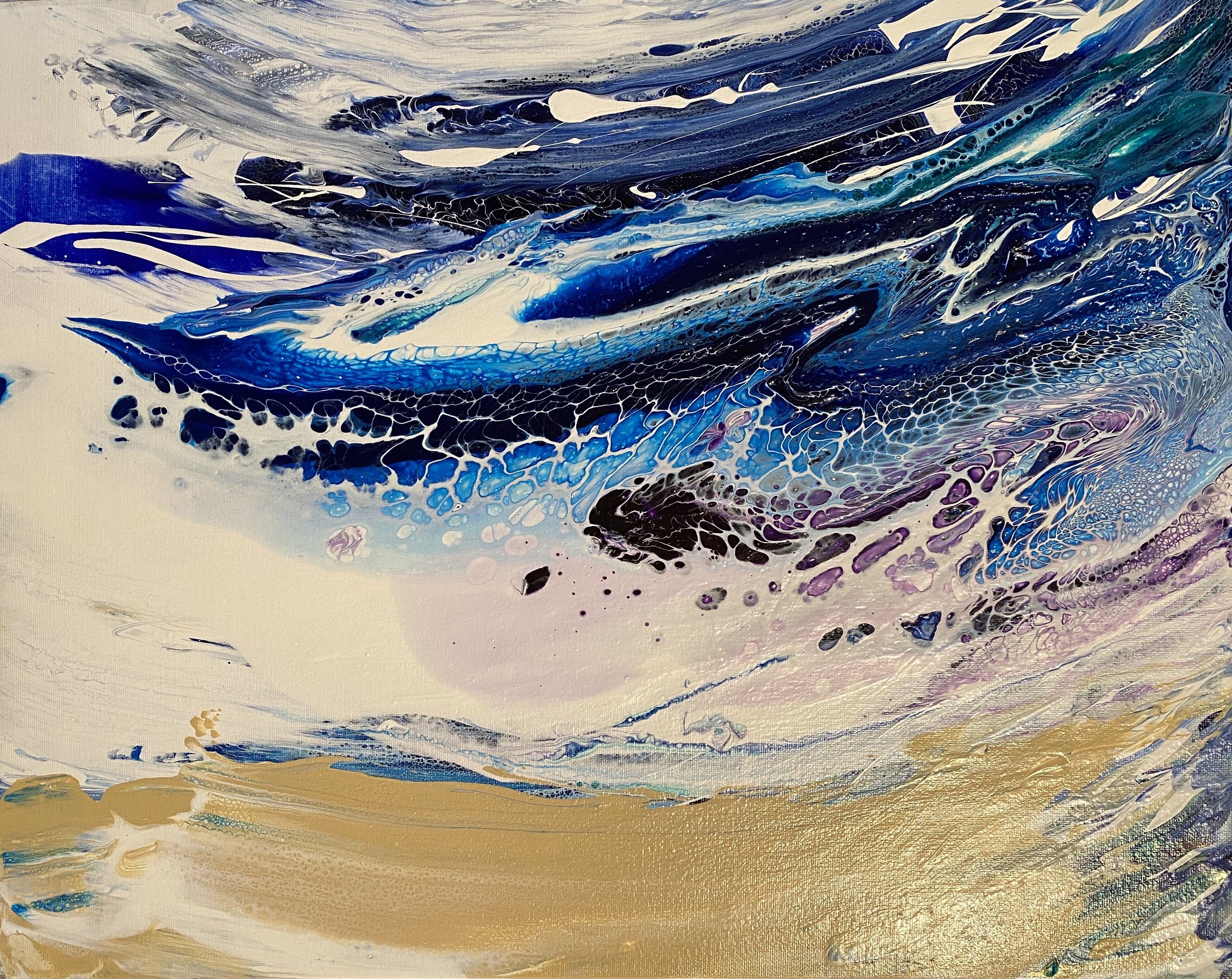 Dance with the Tide - Acrylic - 16x24ins- £250