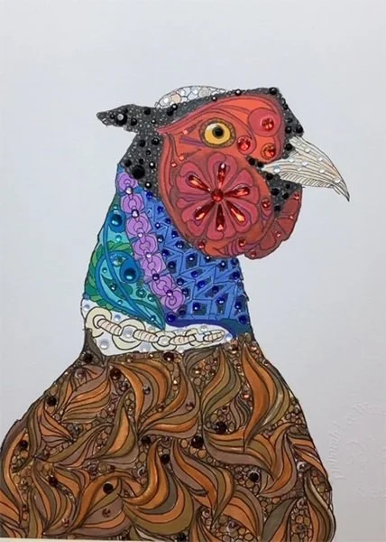 Pheasant - 25x30cm - £57 unframed - £77 framed
