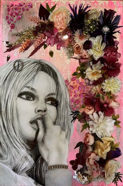 Brigitte Bardot - 60x40 - mixed media - £250