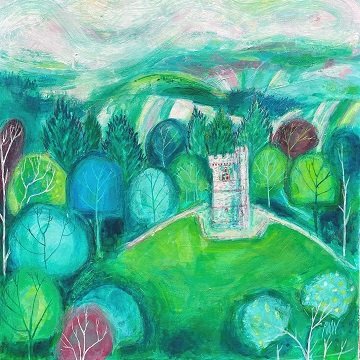 Leith Hill Tower - acrylic on wood panel - 50 x 50cm - £400 smaller version.jpg