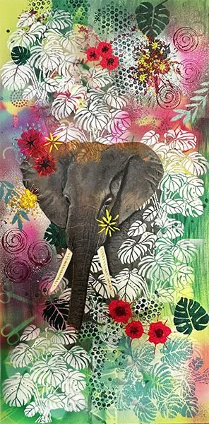 Elephant’s Garden 50 x 100cms £325.00