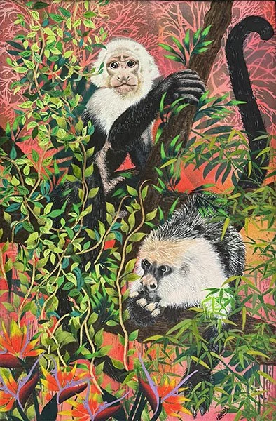 Two Cheeky Monkeys 80 x 60cms £325.00