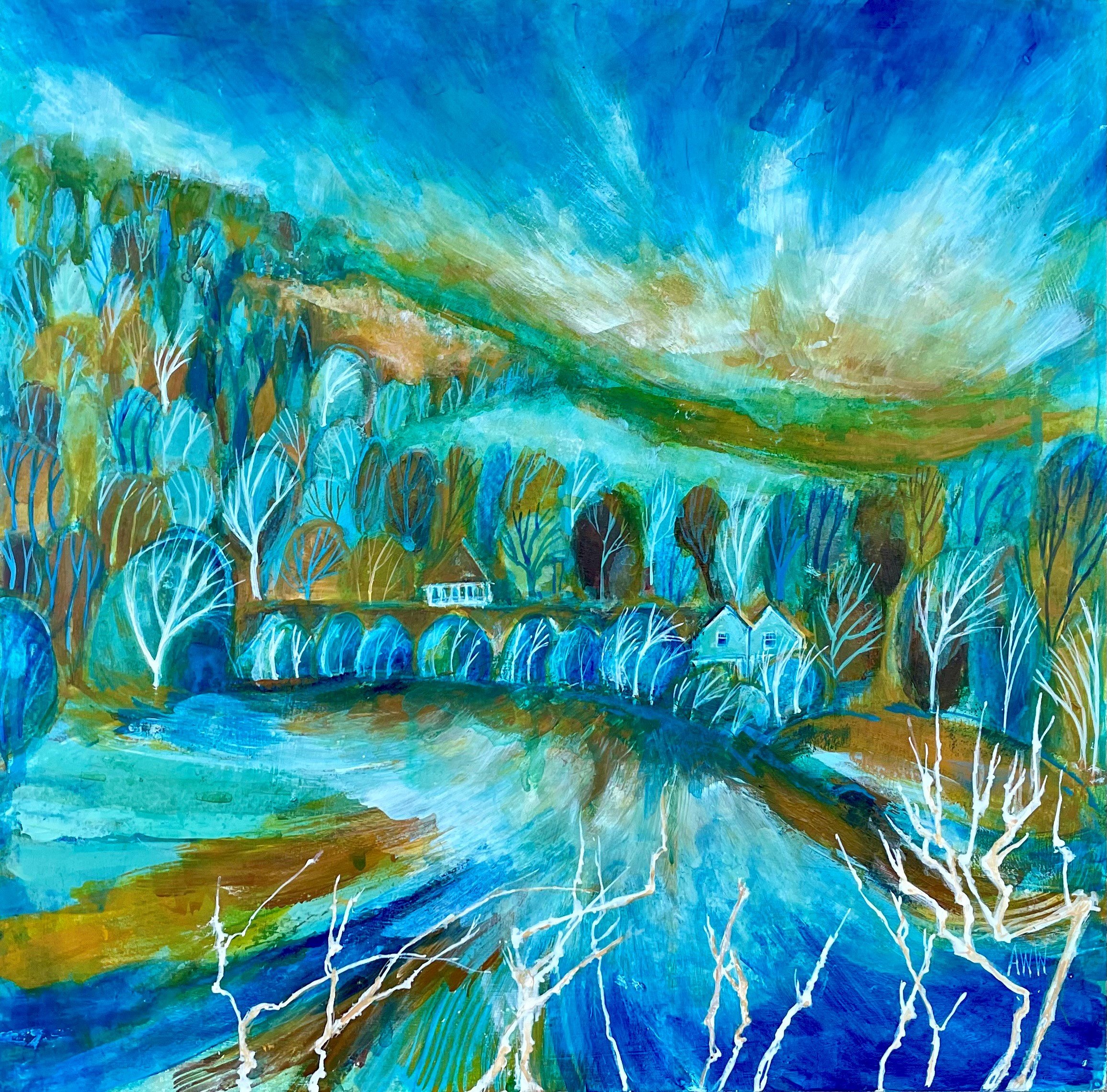 Wintry Vines - acrylic on wood panel - 14 x 14” - £220.jpg