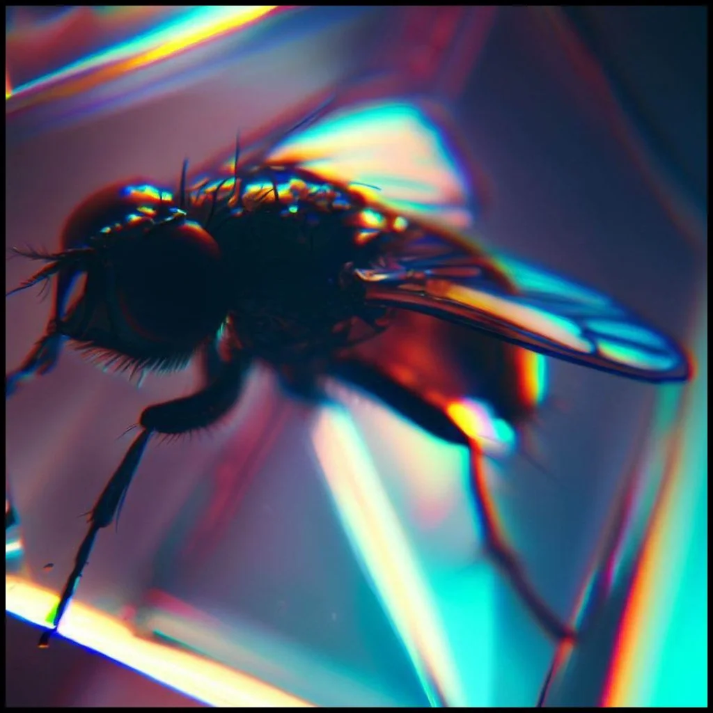 A FLY MEDITATING INSIDE THE LIMINAL PRISM 