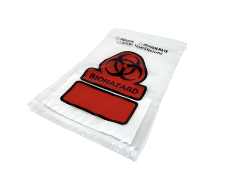 Biohazard Bag with Absorbent Pad (6x9”) — Rhino Diagnostics