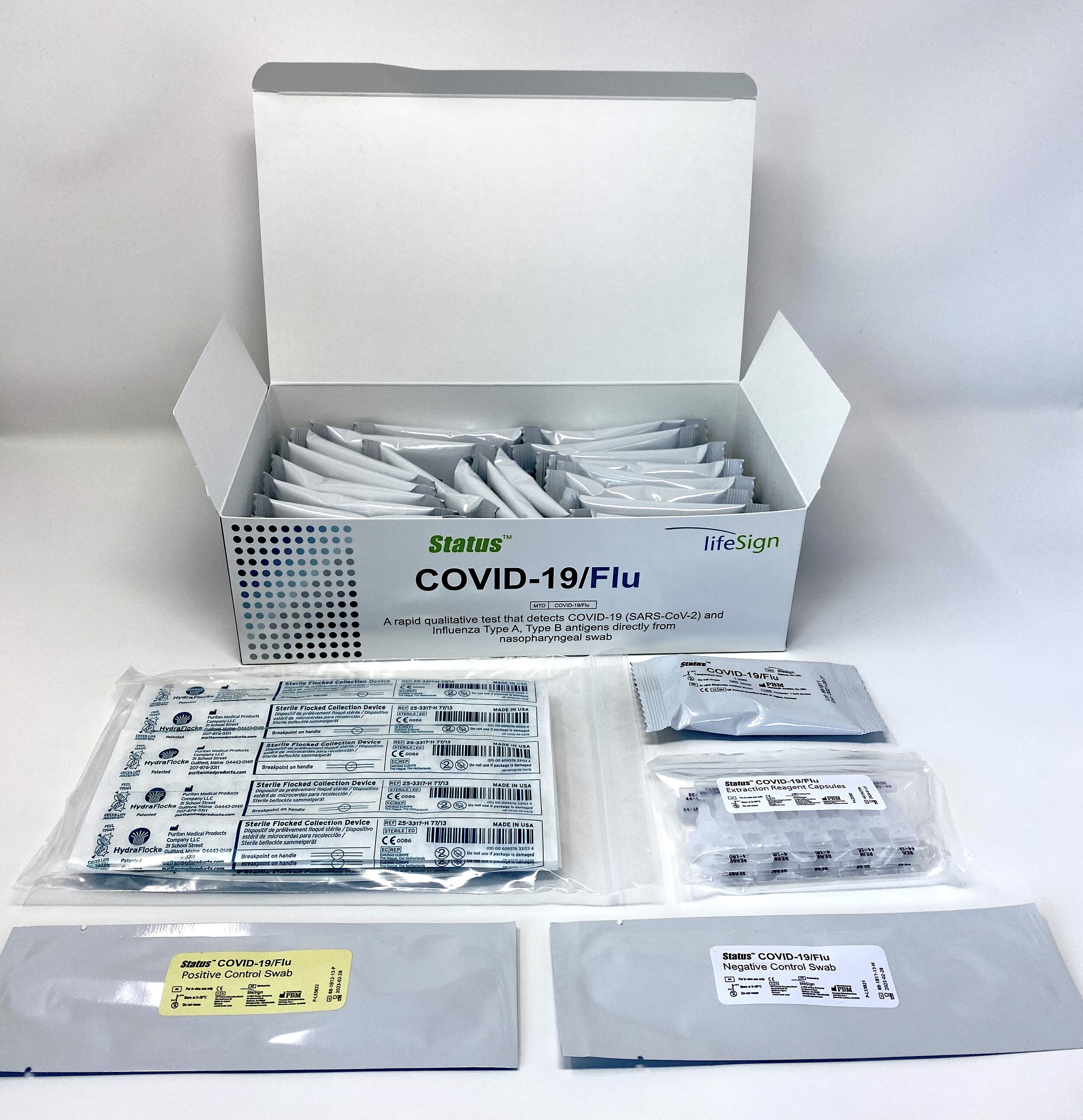 Status Covid-Flu Combo Test Contents