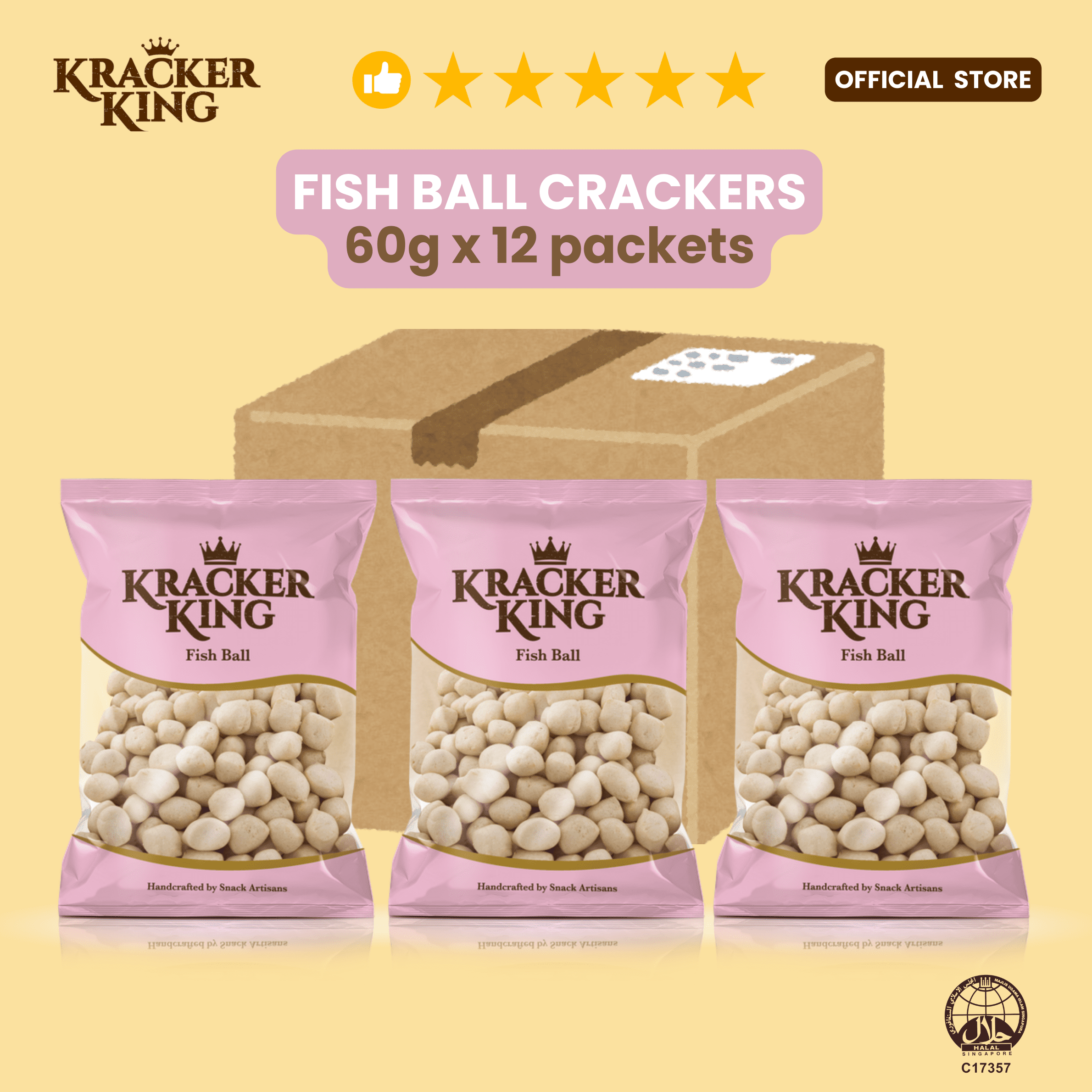 Fish Ball Crackers - Order Fresh From Factory — Kracker King ...