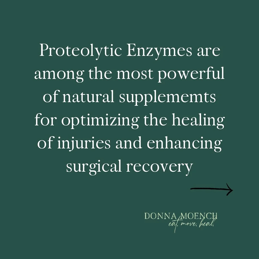 Yep, I won&rsquo;t stop singing the benefits of proteolytic enzymes! 
They&rsquo;ve been so instrumental in my healing after injuries and surgery and I&rsquo;ve seen amazing results with my clients. 
Have you used them to heal ??? Please share 👇🏽👇