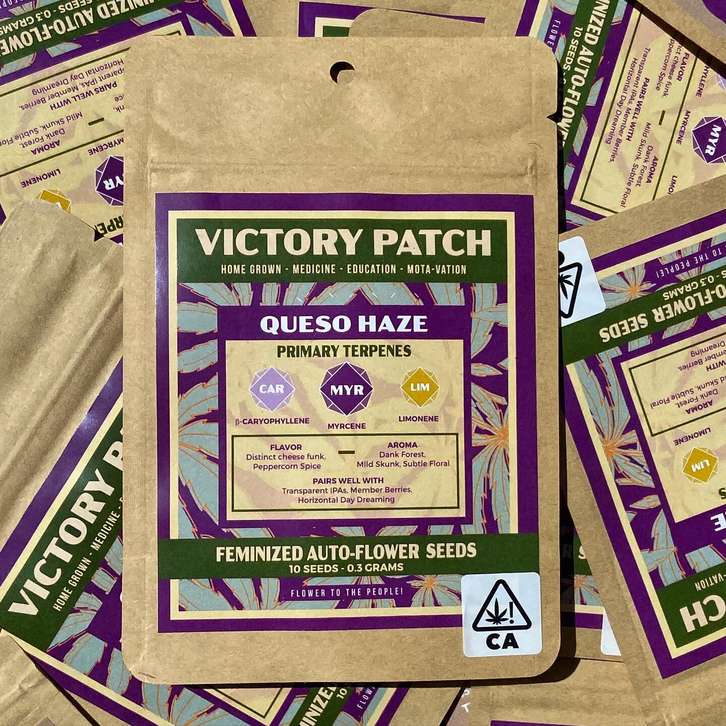 It&rsquo;s not to late to get your Summer autoflower #VictoryPatch planted!

If you&rsquo;re looking to get your hands in the soil for the first time, no better way than with our Queso Haze Autos. With its flowering period 65-75 days from harvest you