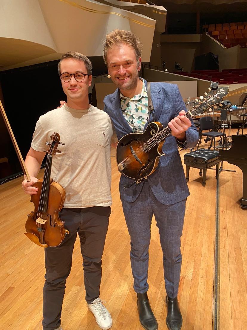 Cool to play with this guy today Chris Thile