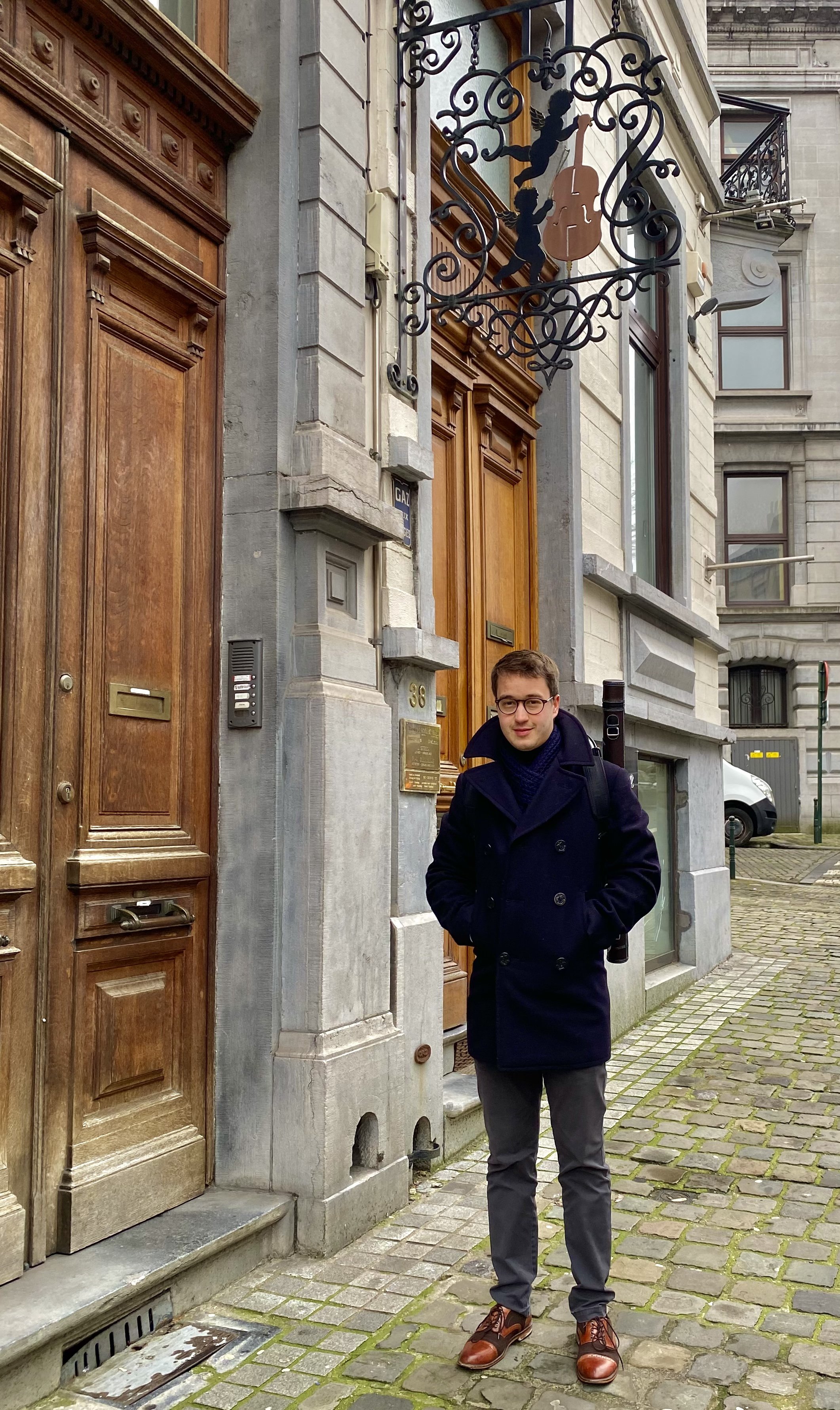 Trying Out Violin Bows in Brussels