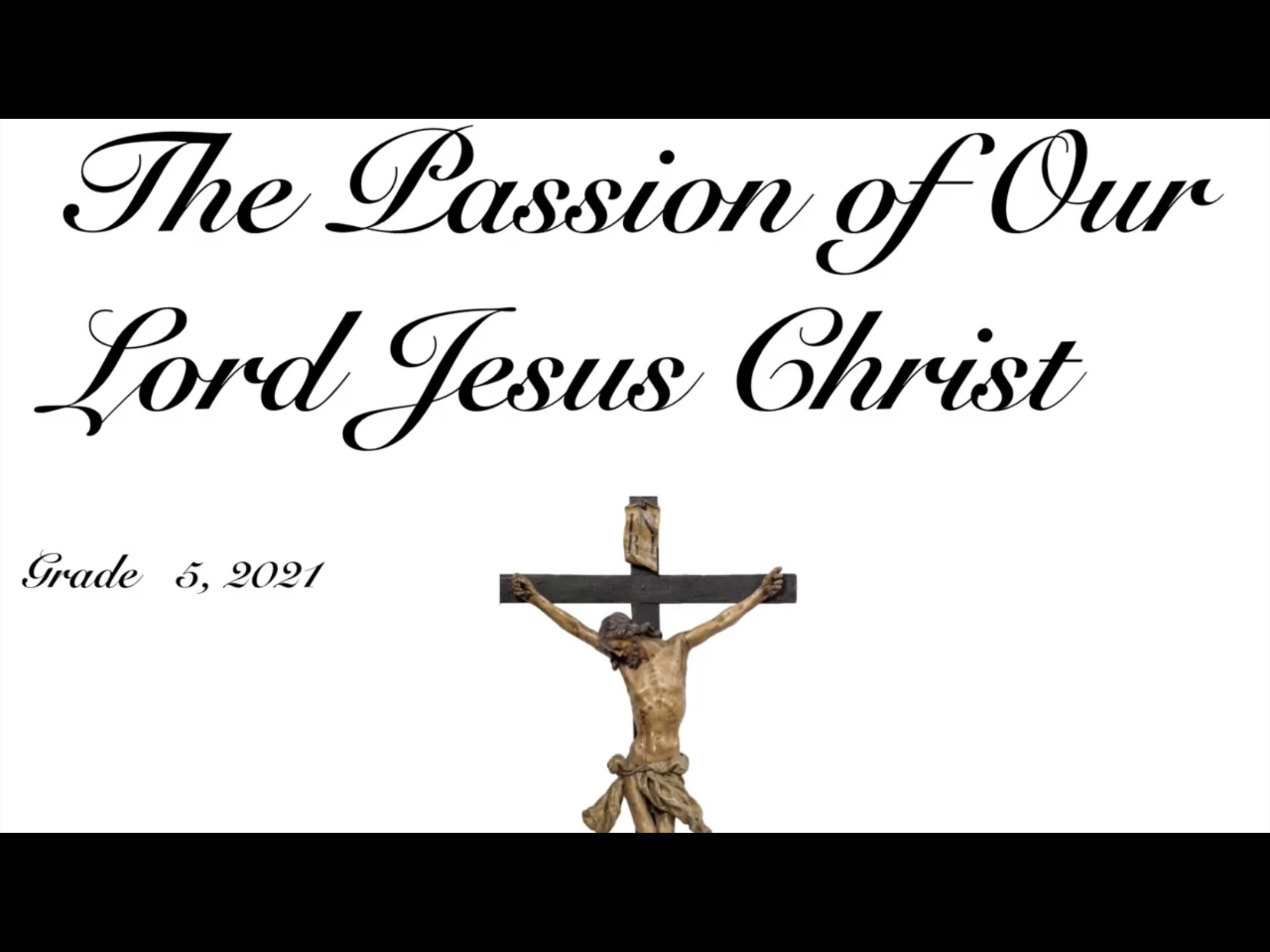 Video: In Case You Missed It: Grade 5 Passion Play