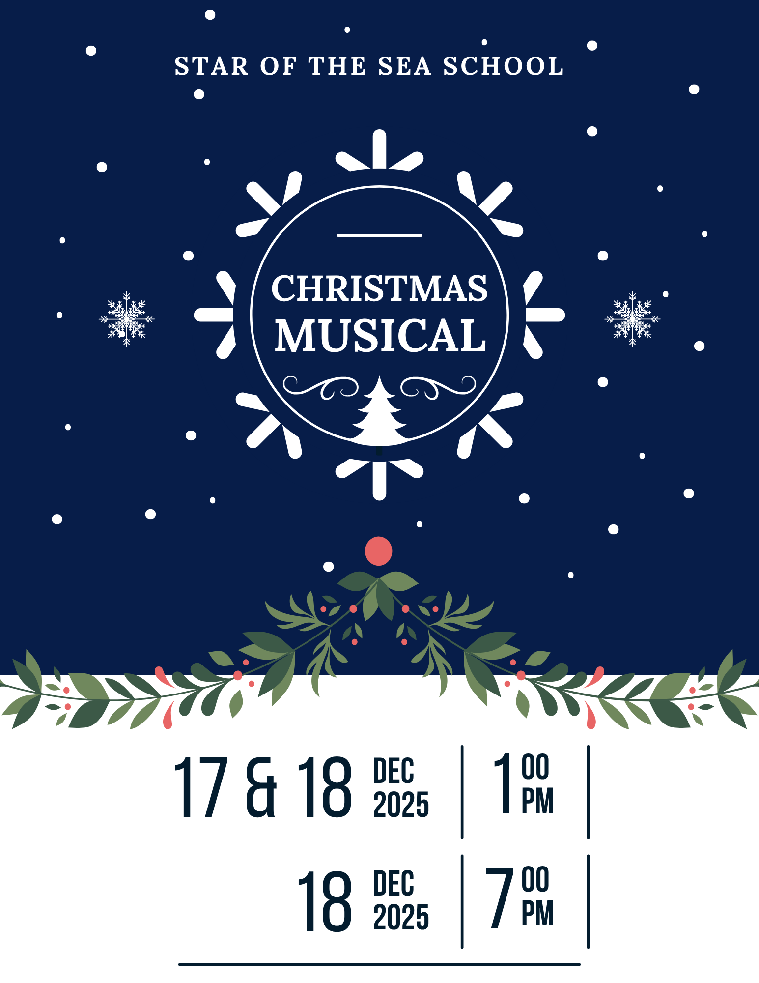 Christmas Play Information for all Students and Families