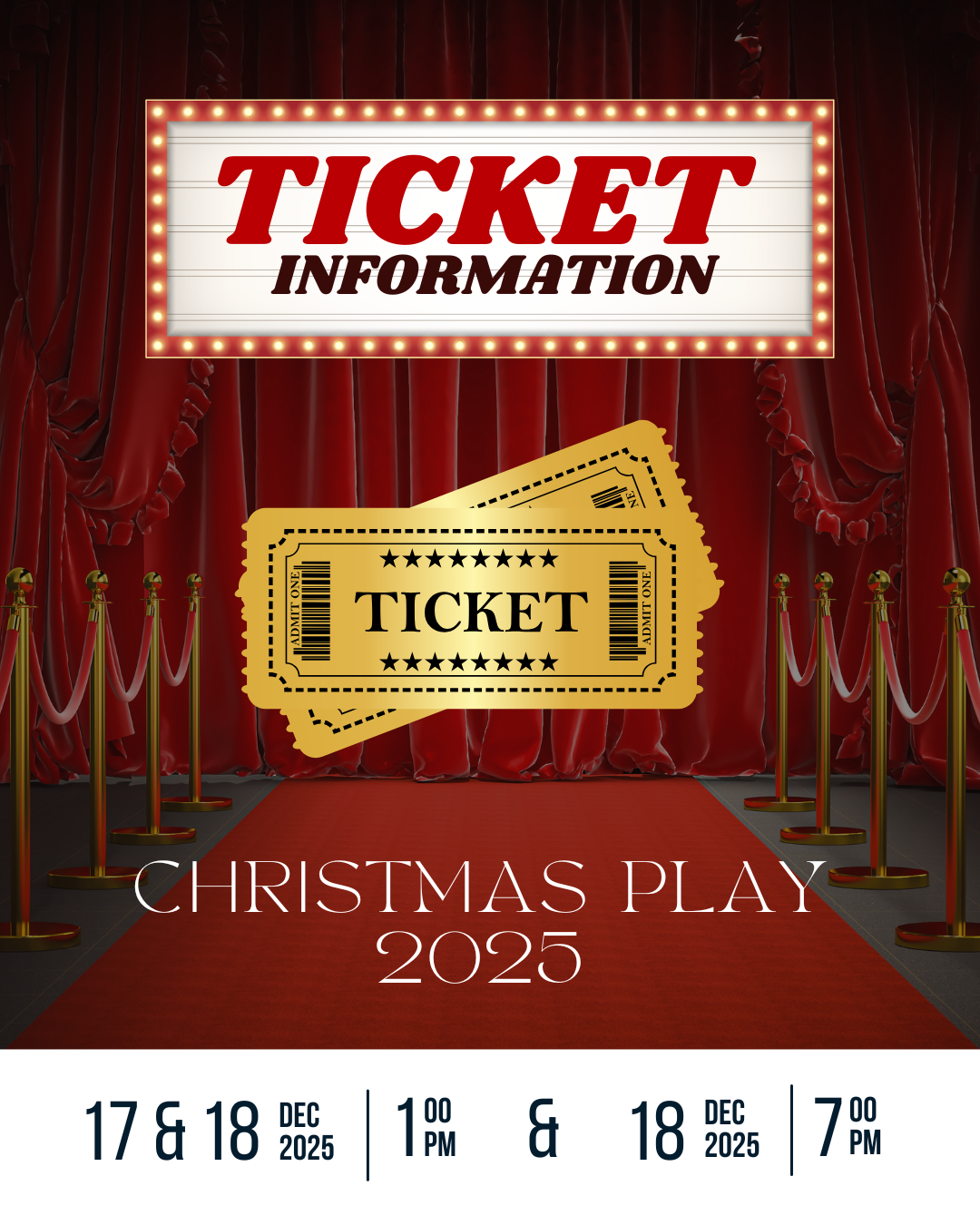 Christmas Play Ticket Information