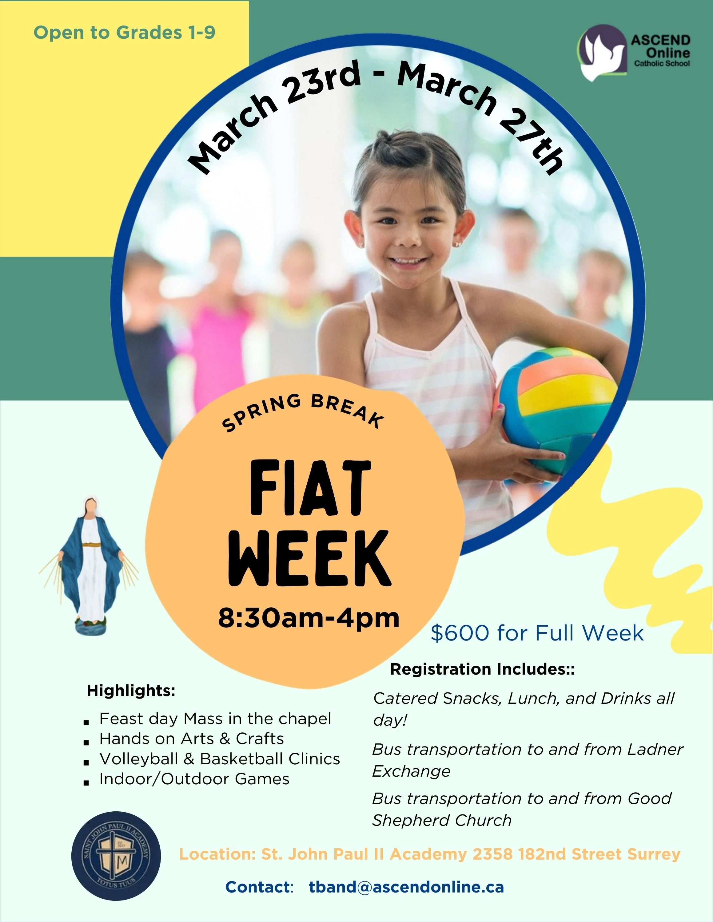 Ascend Spring Break Camp at SJPII