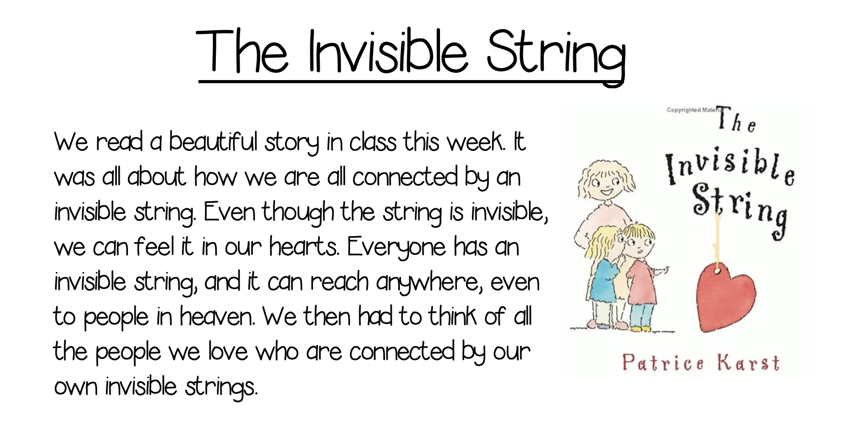 The Invisible String, Star of the Sea School