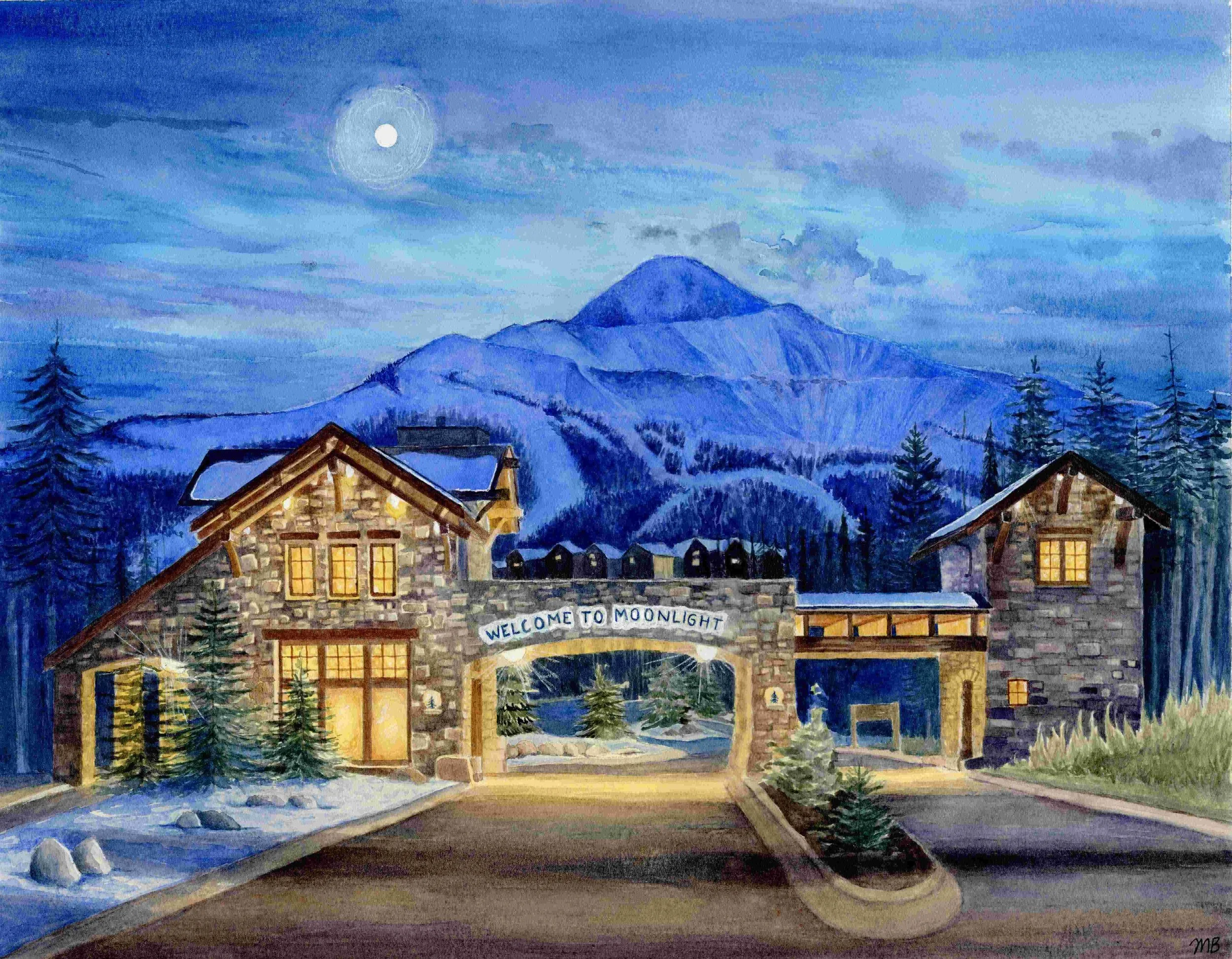 11x14" custom watercolor commission