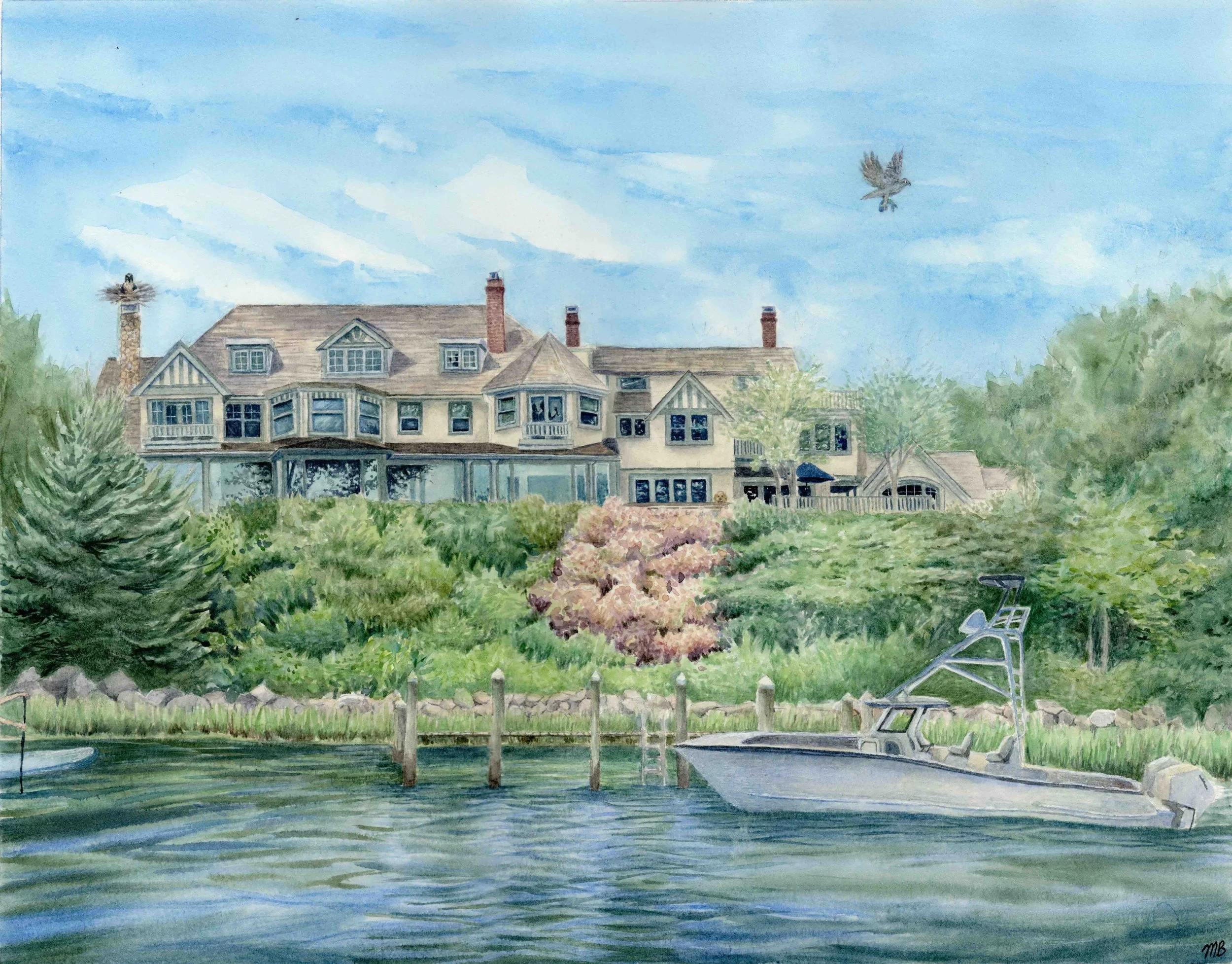 11x14" Watercolor House Portrait, 2026