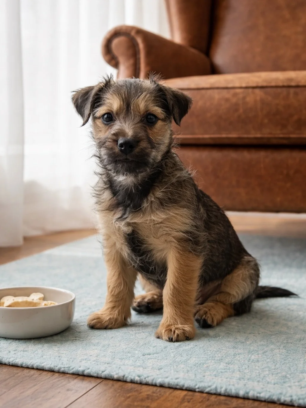 Adopt Lina! She is a two-month-old, 5lb, Border Terrier/Maltese mix! 🐾

Lina came to us with her sister, Mila, after a kind-hearted networker stepped in when someone was giving away a litter outside of a strip mall in Bellflower.

Lina is a tiny fir