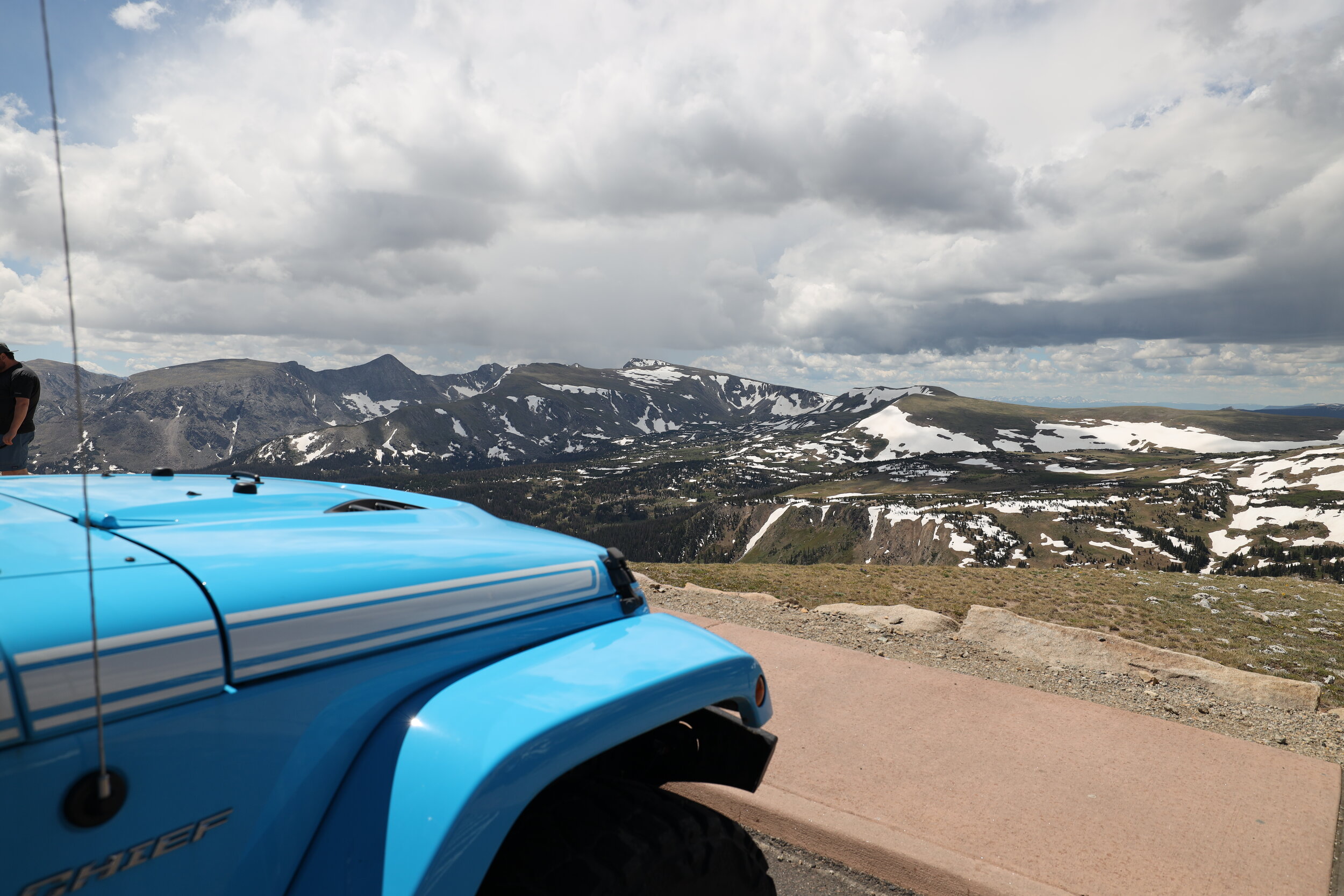 Skyblue Overland on Trail Ridge Road in Rocky Mountain National Park, Colorado.