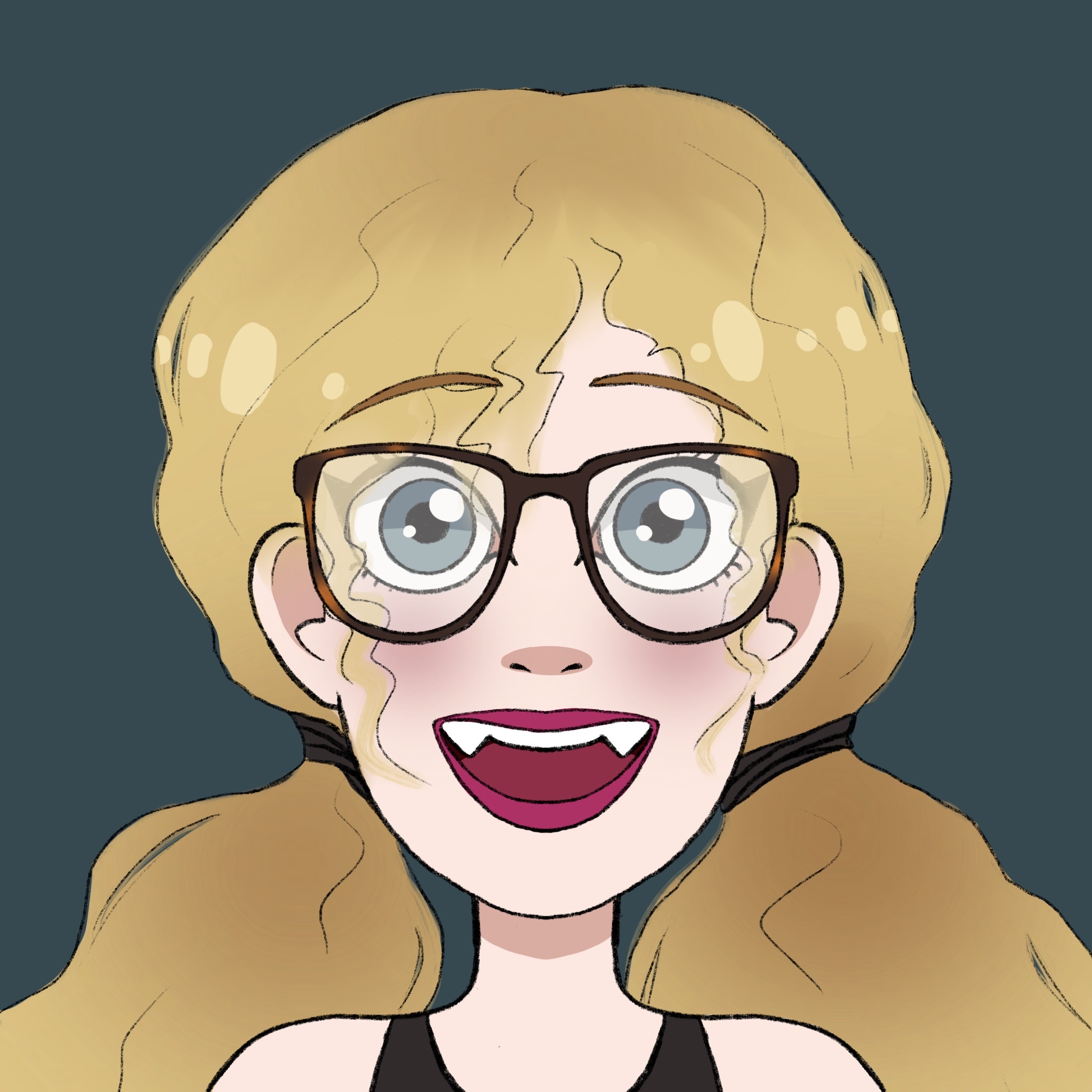 cartoon style portrait