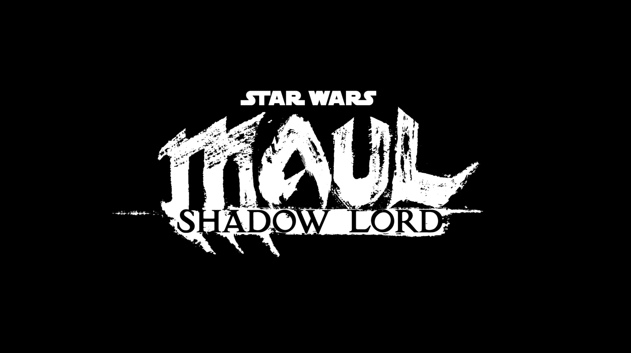 Finish for "Maul: Shadow Lord". Vector. On Black.