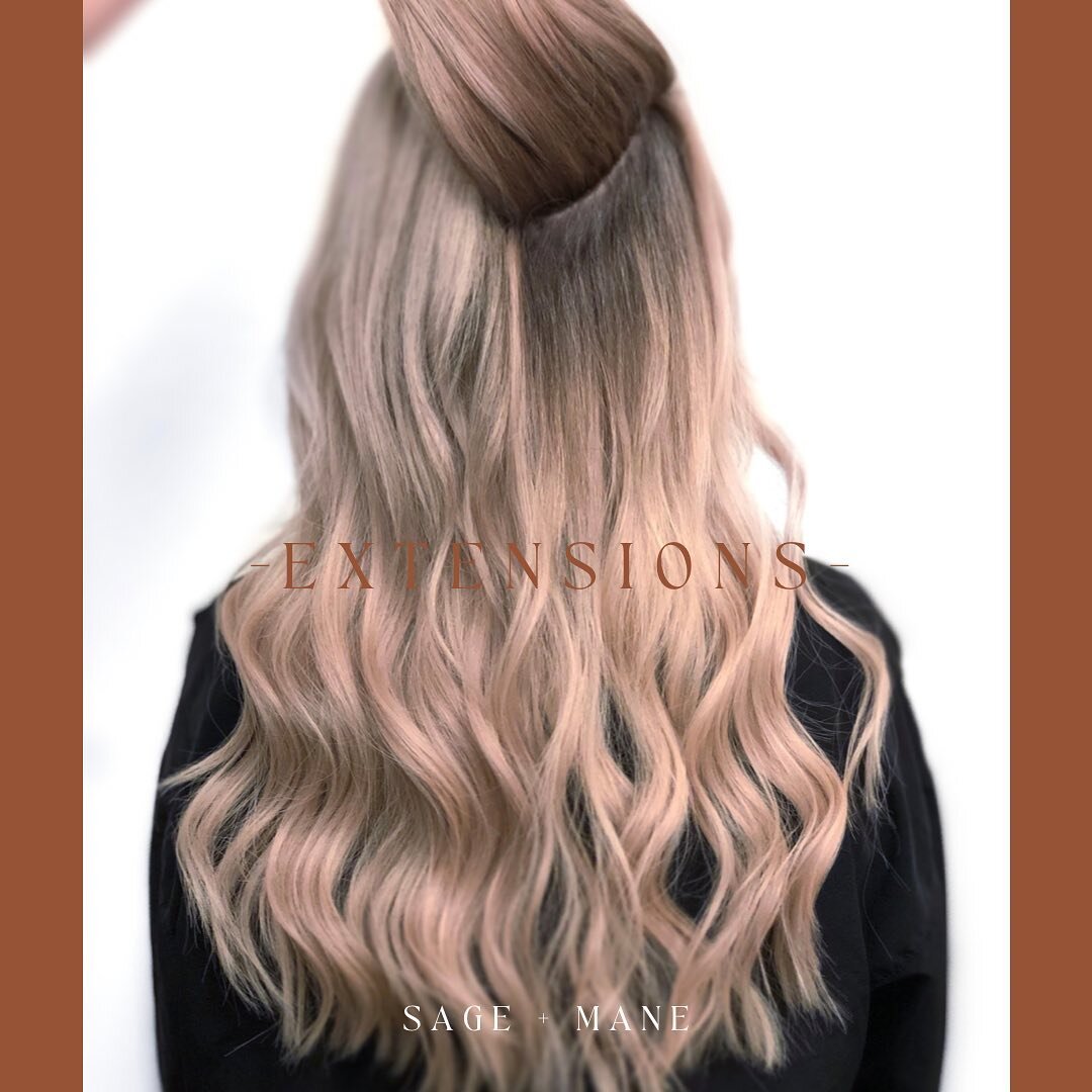 :: What hand-tied extensions look like underneath!
:
✨Flexible to wearing up in a ponytail or messy bun without seeing the row.
✨Hair extension hair can last you up to a year as long as it&rsquo;s taken care of.
✨Maintenance move-ups are around 8-10 