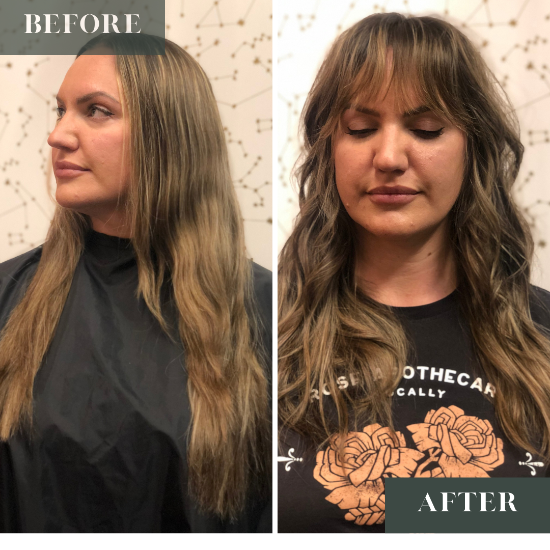 Soft Shaggy cut on thick, straight, fine, hair
