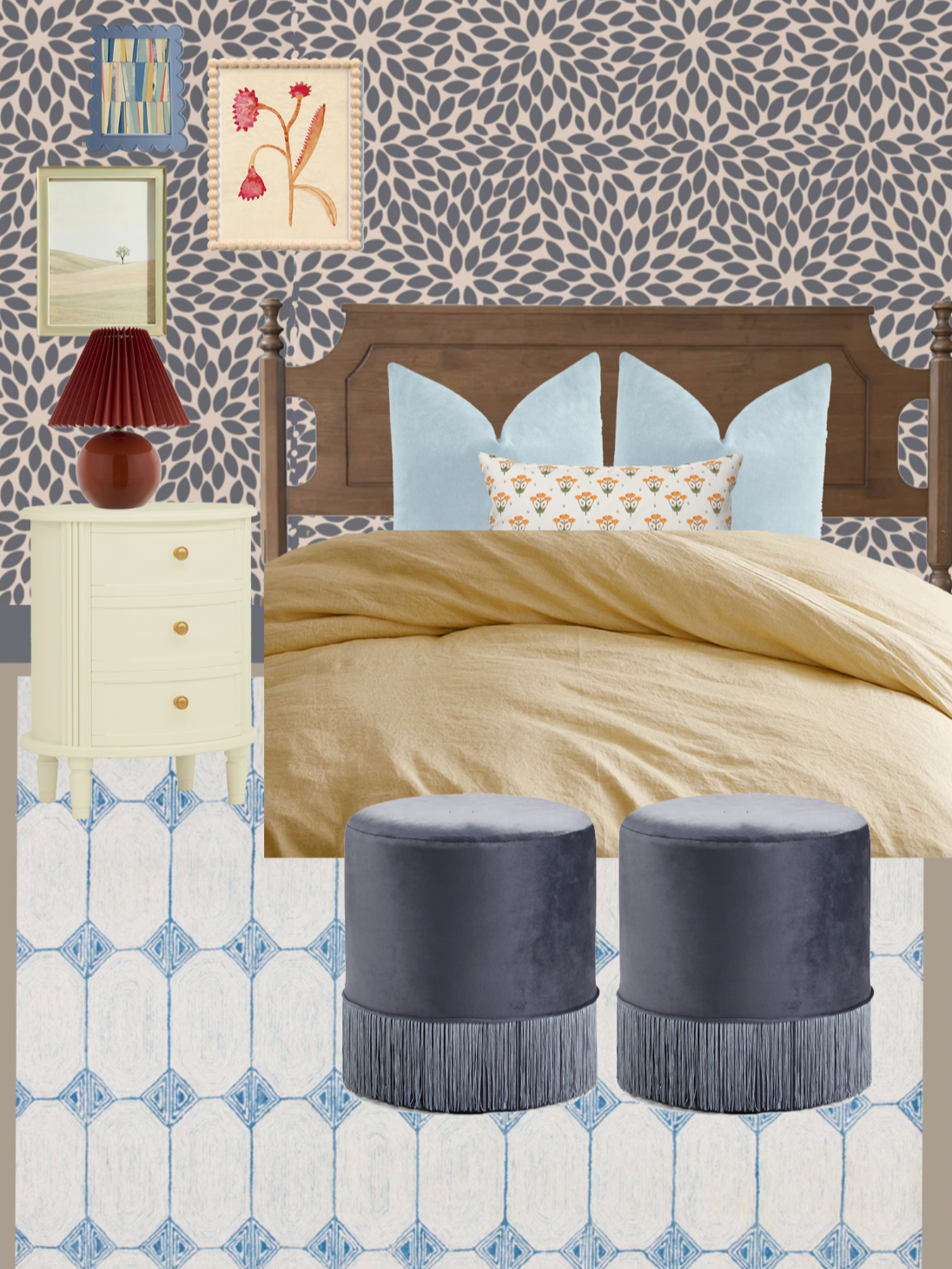 Whimsical Butter Bedroom