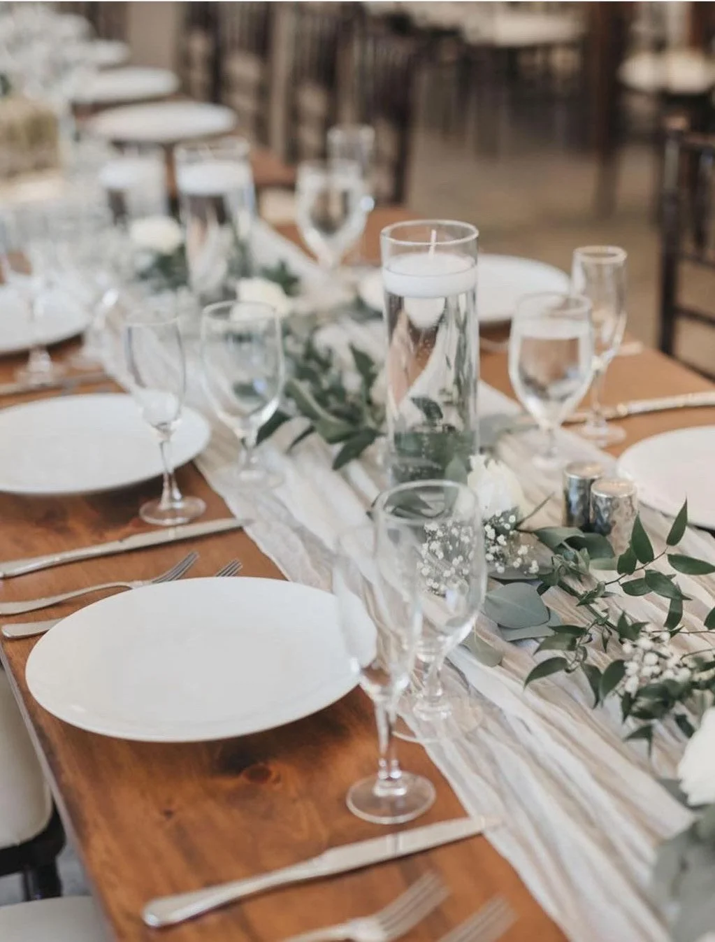 Ivory Cheesecloth Runners (10' long)