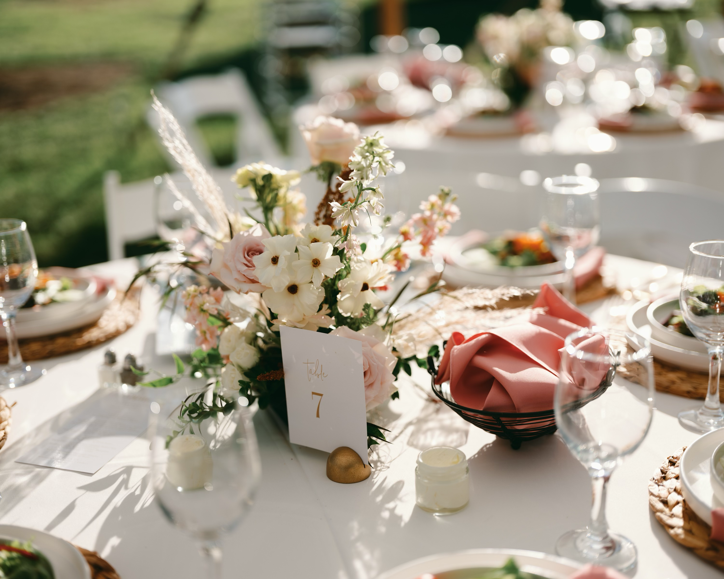 Ceremony to Reception Centerpieces