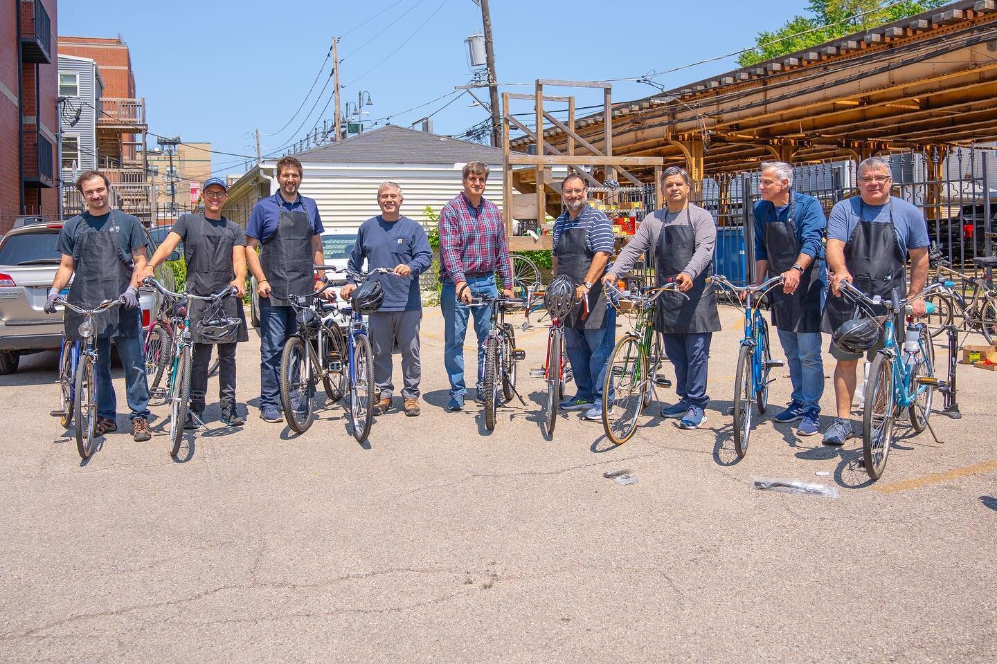 Had a huge turnout this Saturday with AHEPA as we flipped no less than 10 bikes ready to go outfitted with helmets, lights and locks! Thanks to all who joined, donated bikes, and donated funds. All these contributions go towards getting a bike into t