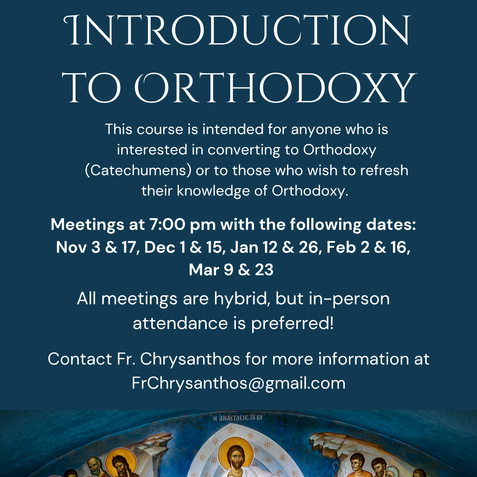 Introduction to Orthodoxy