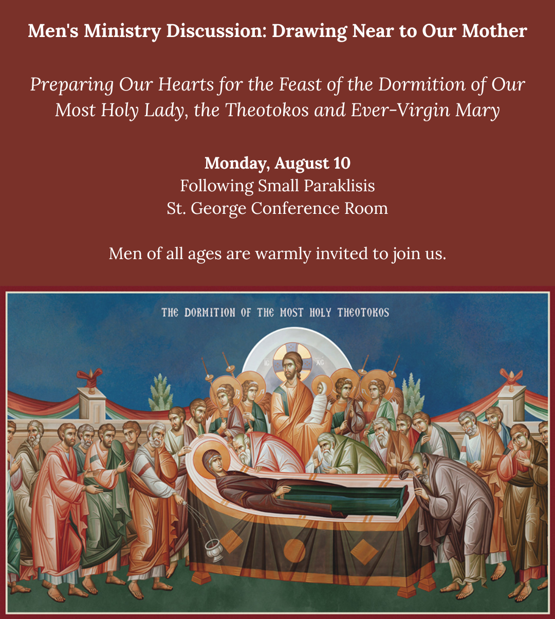 Men's Ministry Discussion: Drawing Near to Our Mother