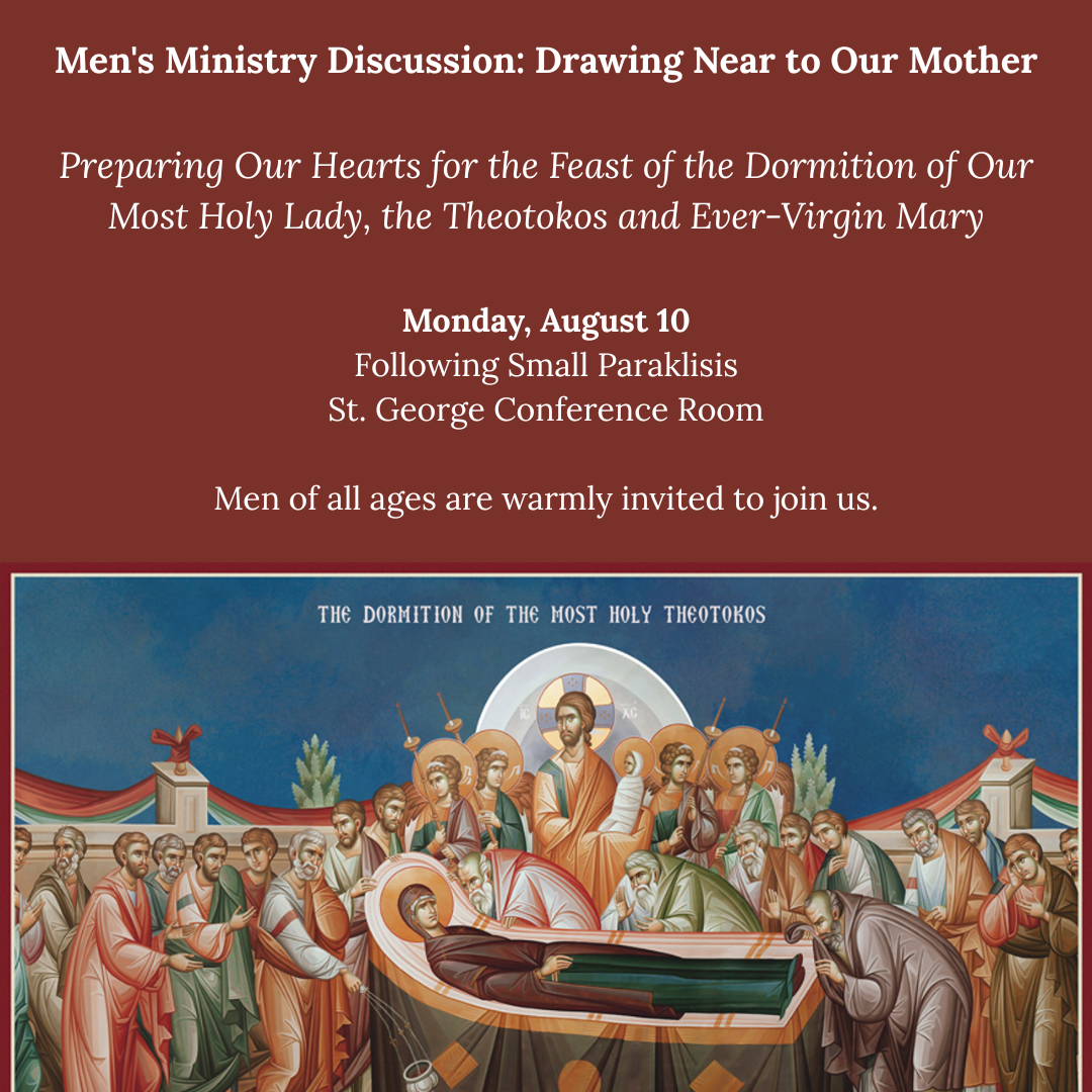 Men's Ministry Discussion: Drawing Near to Our Mother