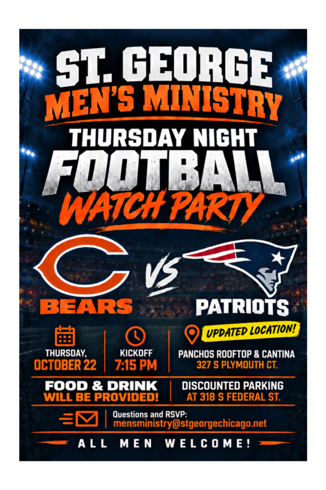 Men’s Ministry Football Watch Party