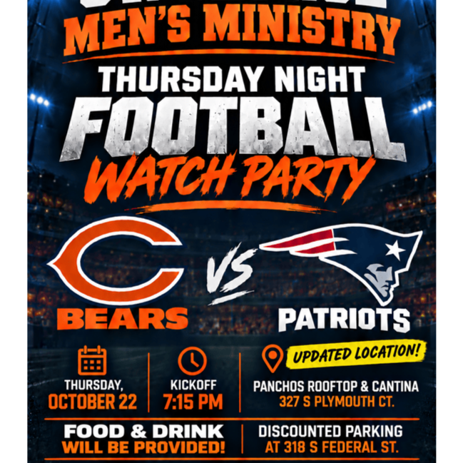 Men’s Ministry Football Watch Party