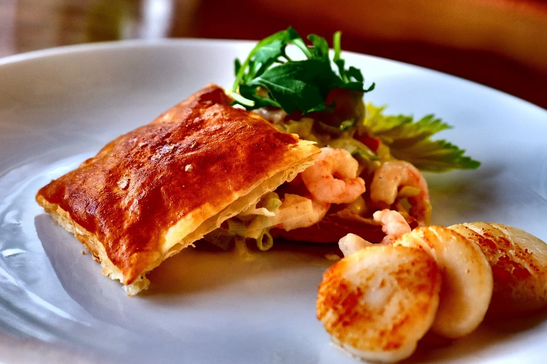 Feuilleté De Fruits De Mer Fondue De Poireaux Gallery — Café Campagne