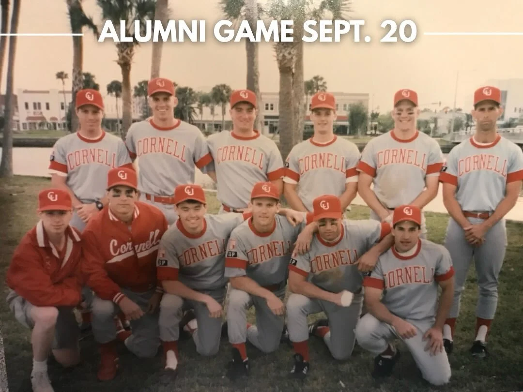 Our alumni hit it out of the park 🏟️👏

🗓️September 20th
📍Booth Field (Ithaca,NY)
⏰First pitch at 1pm
📺Live stream link: https://portal.stretchinternet.com/cornellbigred/