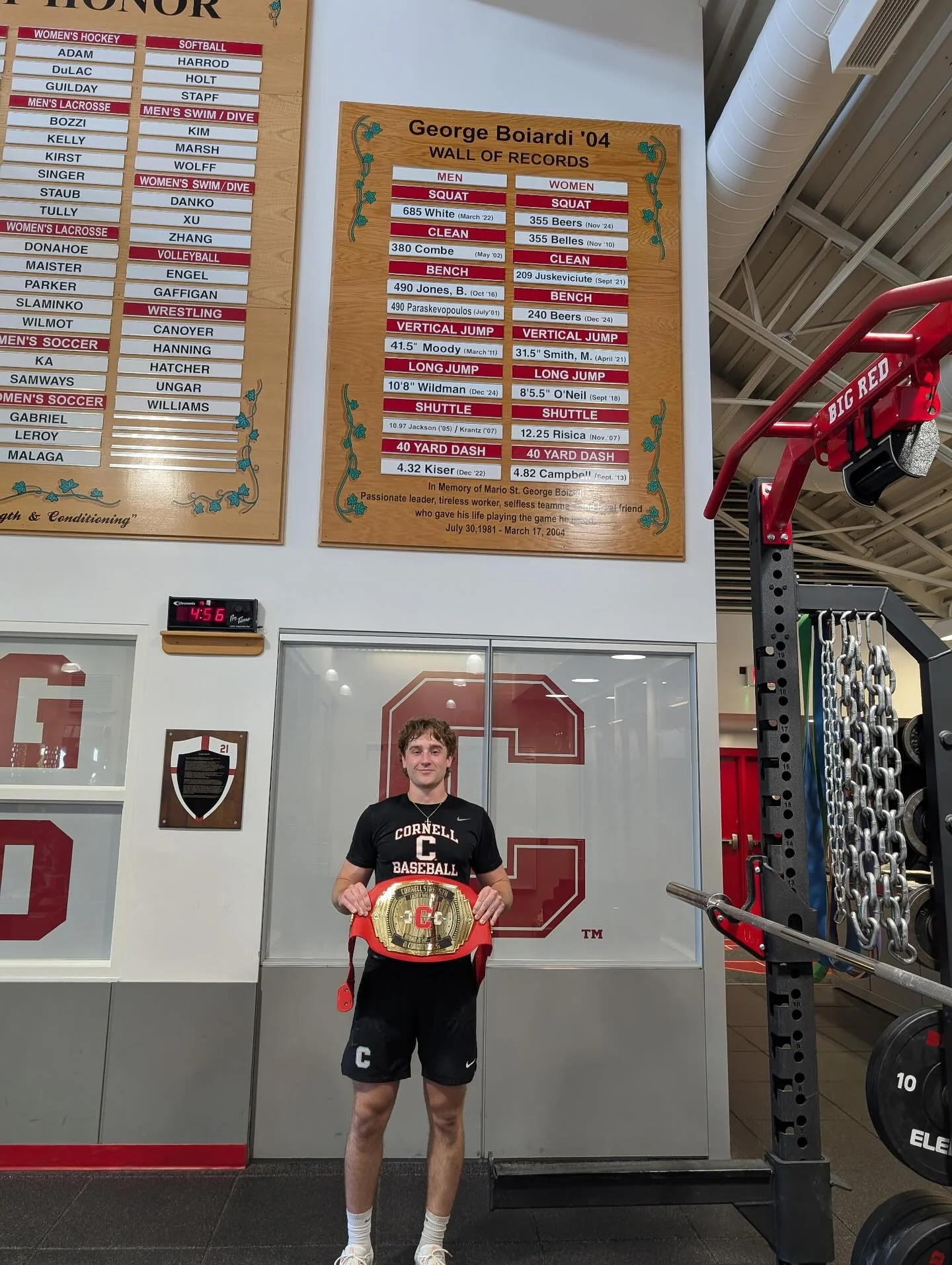 Congratulations to Caden Wildman for setting the Cornell Strength and Conditioning all time broad jump record at 10&rsquo; 8&rdquo; back in November 2024!