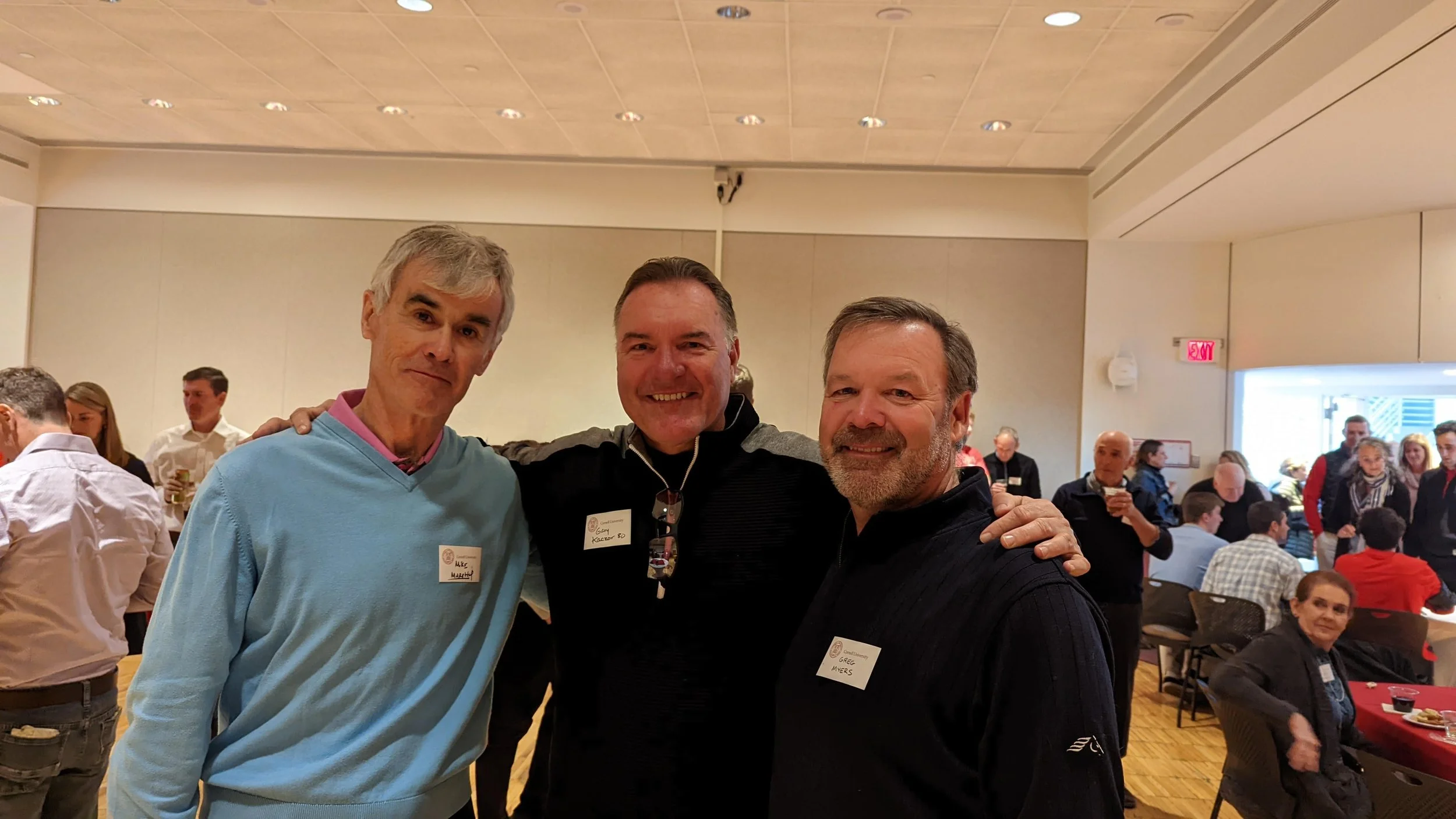 Mike Murphy '79, Gary Kazor '80, Greg Myers '82