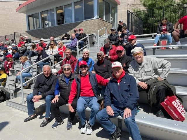 Top: Fred Anyzeski '73, Bill Crowell '74, Joe Murdock '75, Tom MacLeod '70, Rob Nelson '71
Bottom: Frank Calaguire '73, Mike Battiste '74, John Dougherty '72, Fred Hoge '72