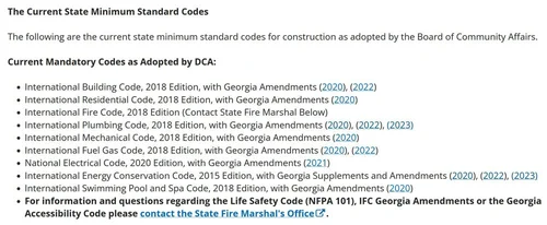 Picture of Georgia's New 2023 Building Code Amendments — Ryan Taylor Architects, LLC