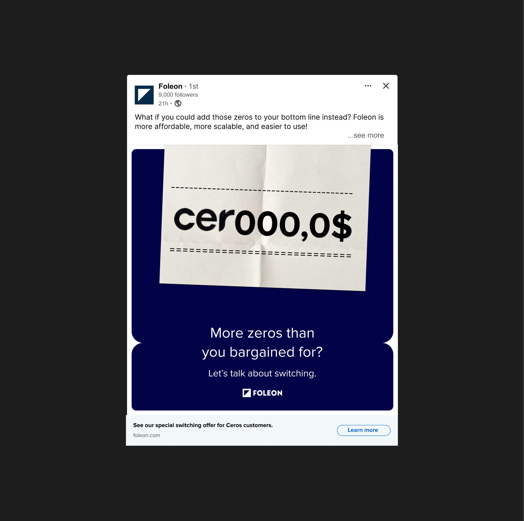 Foleon Competitor Campaign