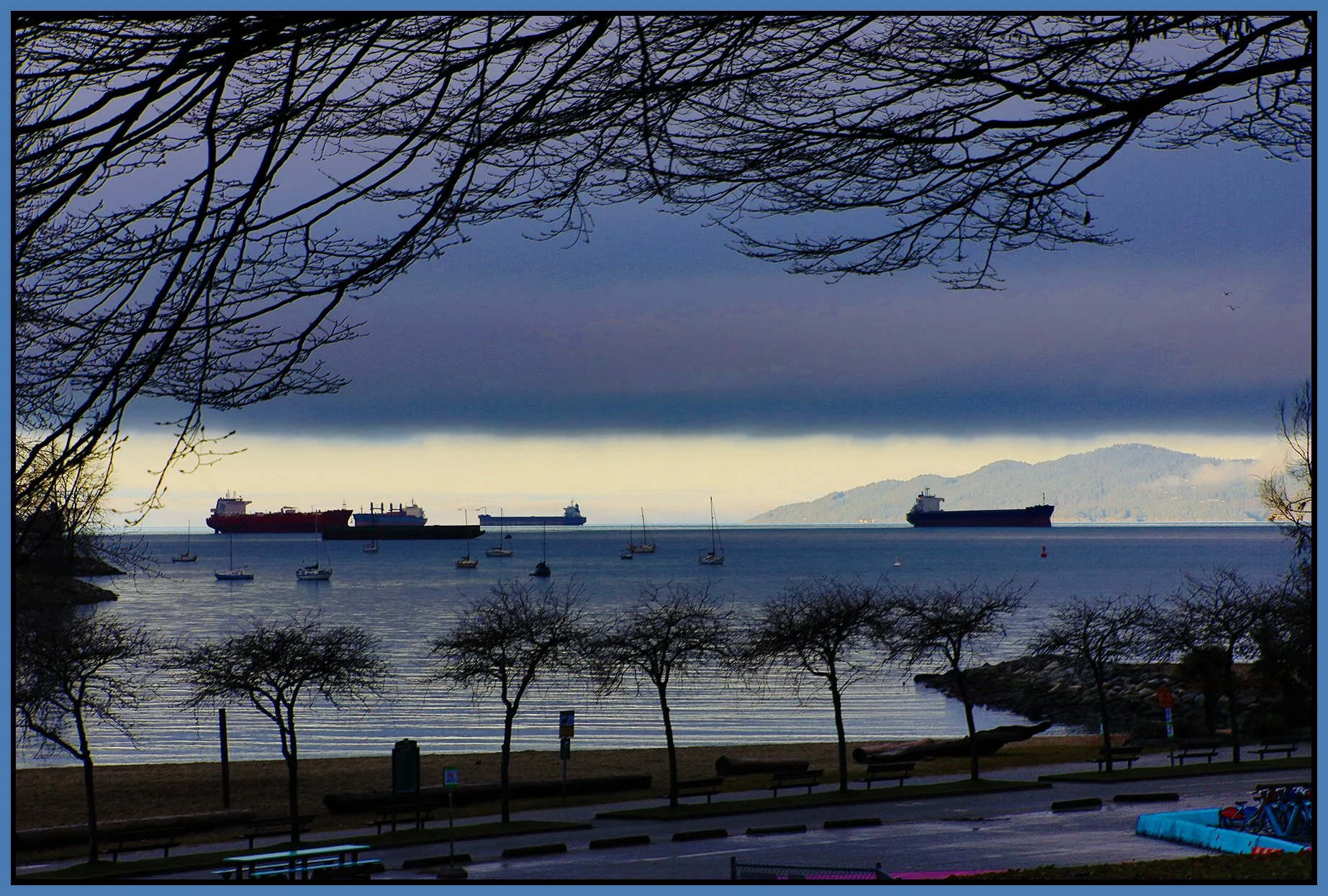 English Bay Ships_Dec 11_2023_HDR_5E2260_pePncltest-r_4x6s.jpg