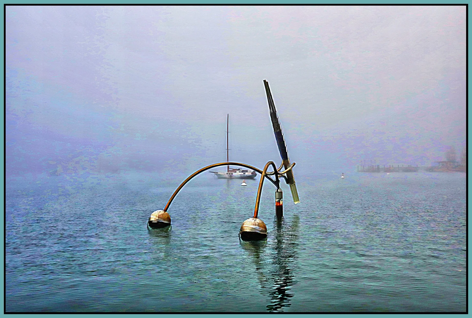 False Creek Boat in Fog_Nov 28_2023_HDR_5E0927_peCrossHatched ILL_4x6s.jpg