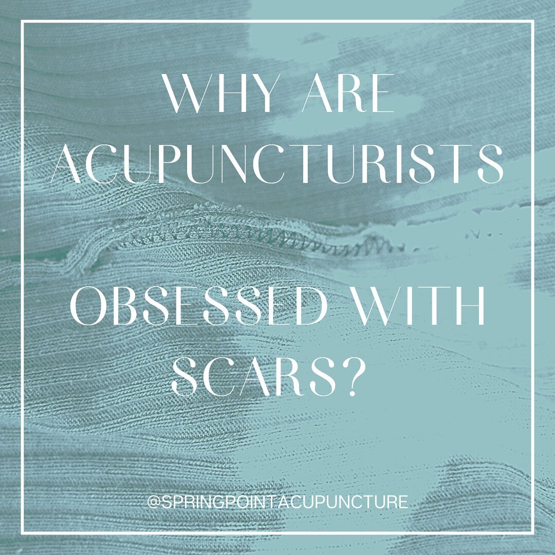 Let&rsquo;s say you came in for back or hip pain, or digestive issues. Why do we want to know about a scar from a previous surgery or an old injury? 

Scars interrupt nerve, blood vessel, and meridian pathways, and &ldquo;snag&rdquo; the fabric of fa