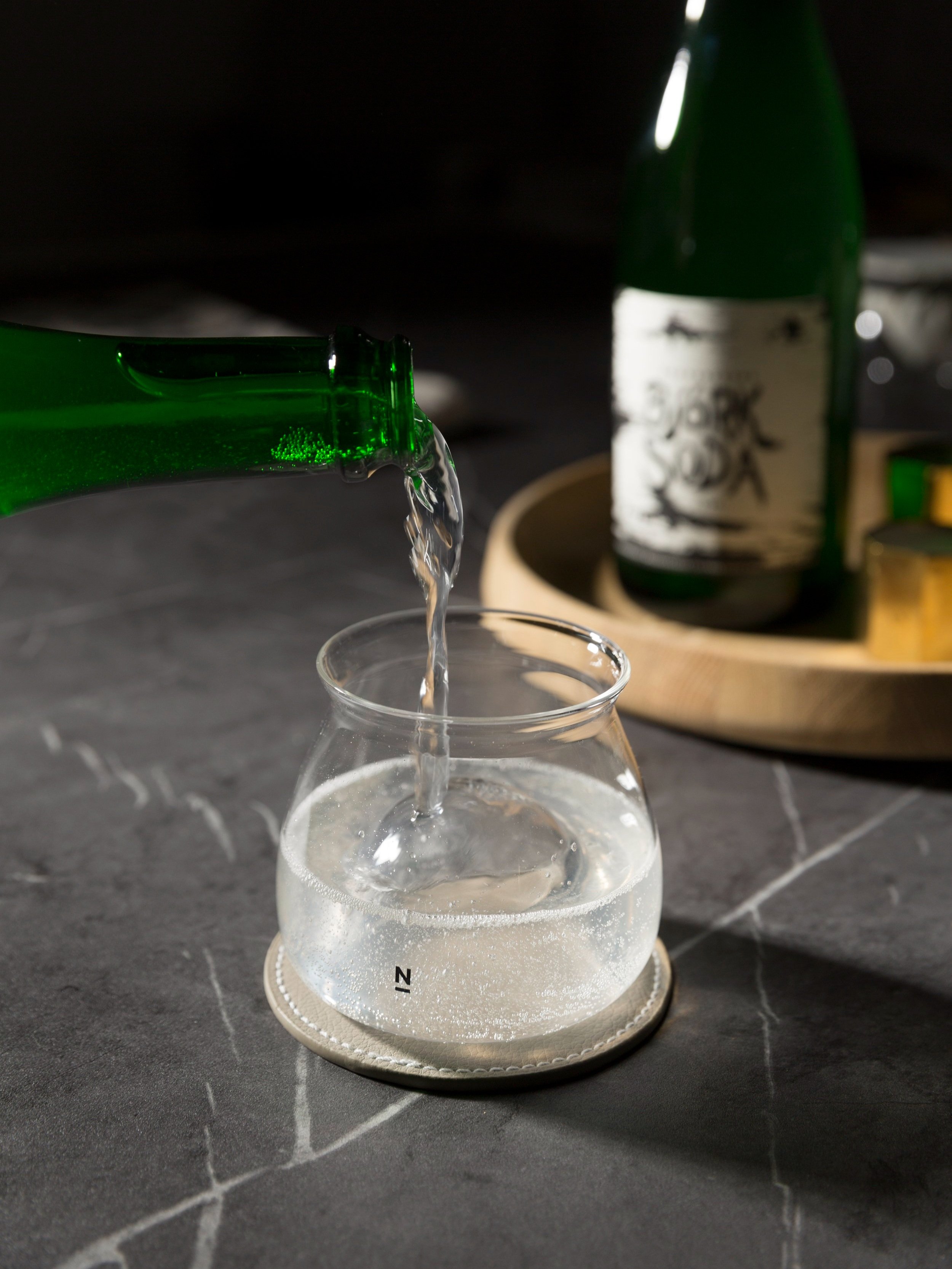 Halo glass designed by NMASA for Björksoda - Haloglaset